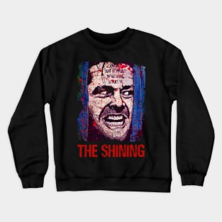 Shining Enigma Embrace the Classic Horror Genre and Haunting Moments of the Iconic Film on a Tee Crewneck Sweatshirt